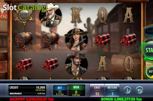 Скрин2. Texas' Heist слот