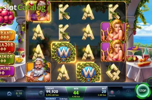 Скрин3. Olympus: Wine & Wonders слот
