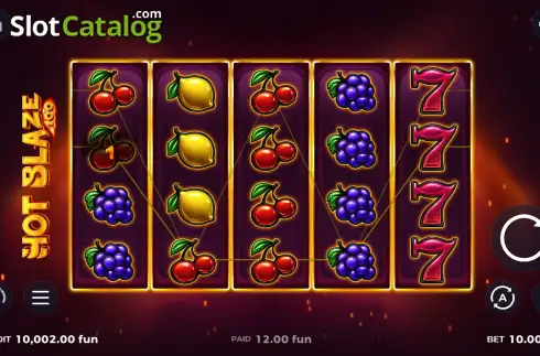 Скрин3. Hot Blaze 100 слот