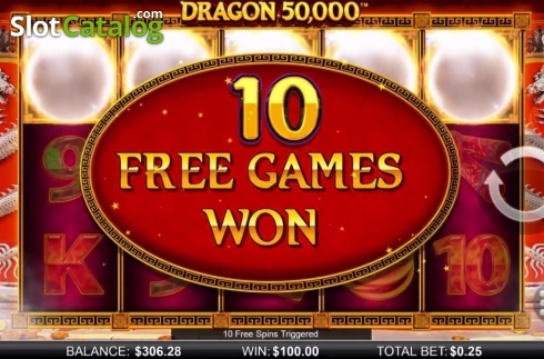 Скрин3. Dragon 50000 слот