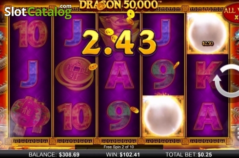 Скрин5. Dragon 50000 слот