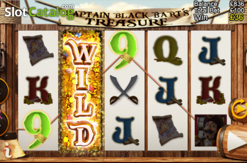 Скрин9. Captain Black Bart's Treasure слот