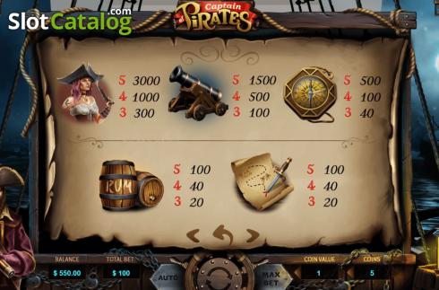 Скрин5. Captain of Pirates слот