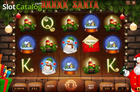 Скрин2. Drunk Santa слот