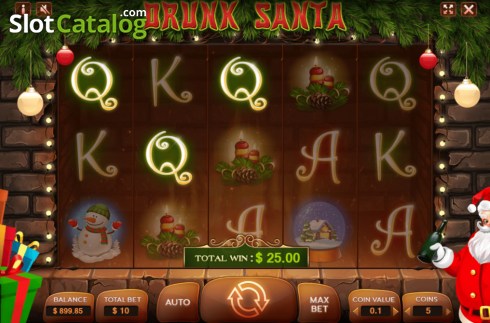 Скрин4. Drunk Santa слот