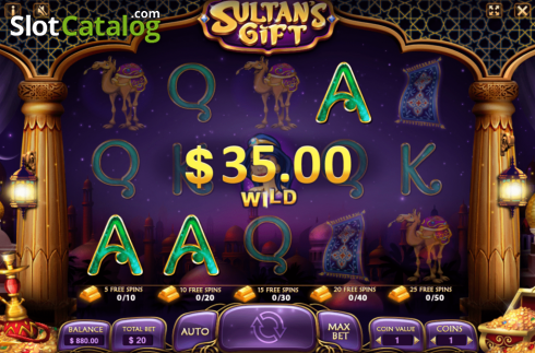 Скрин3. Sultan's Gift слот