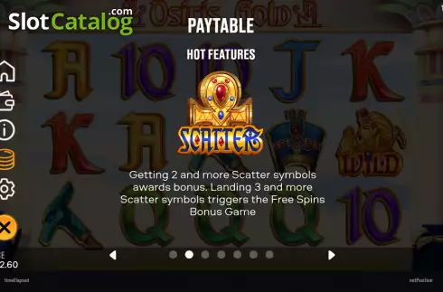 Скрин6. Osiris Gold (Chilli Games) слот