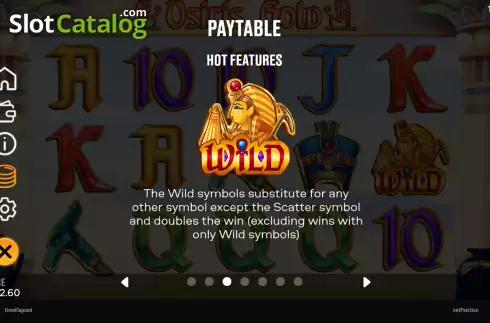 Скрин7. Osiris Gold (Chilli Games) слот