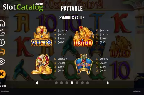 Скрин8. Osiris Gold (Chilli Games) слот