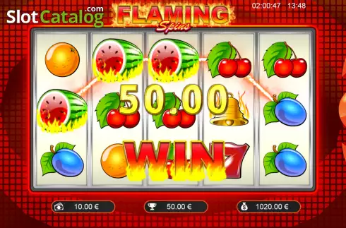 Скрин3. Flaming Spins (Cogg Studios) слот