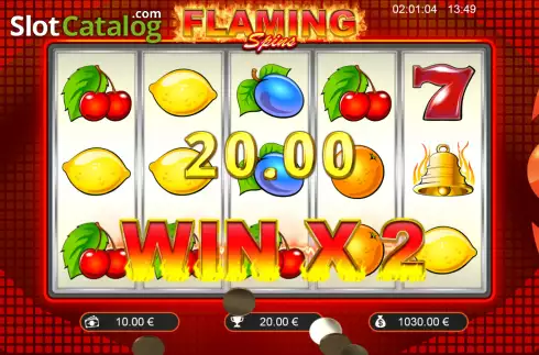 Скрин4. Flaming Spins (Cogg Studios) слот