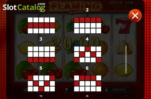 Скрин6. Flaming Spins (Cogg Studios) слот