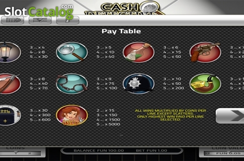 Скрин7. Cash Detective слот