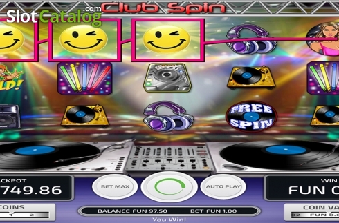 Скрин3. Club Spin (Concept Gaming) слот