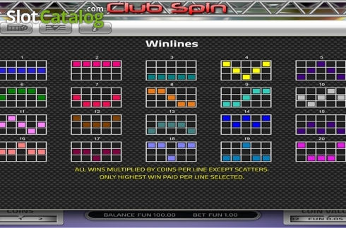 Скрин8. Club Spin (Concept Gaming) слот