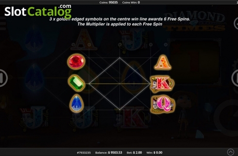 Скрин5. Diamond Times слот