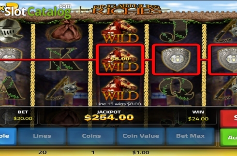 Скрин5. King Arthurs Riches слот