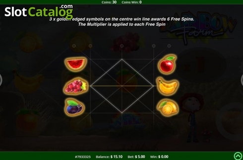 Скрин5. Rainbow Farm слот