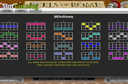 Скрин8. Reels of Rome (Concept Gaming) слот