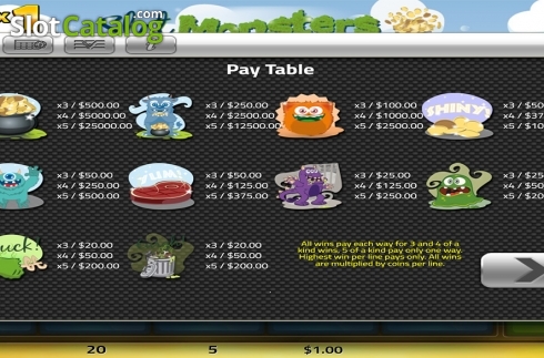 Скрин5. Slot Monsters слот