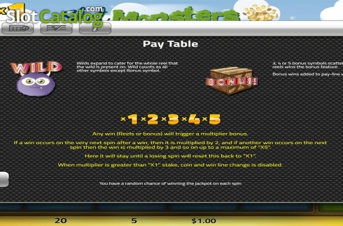Скрин6. Slot Monsters слот