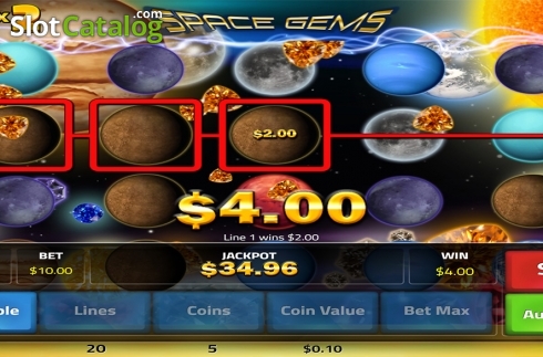 Скрин4. Space Gems (Concept Gaming) слот