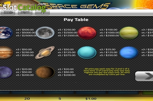 Скрин6. Space Gems (Concept Gaming) слот