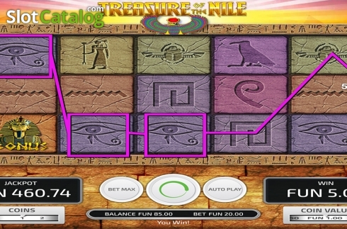 Скрин3. Treasure of the Nile слот
