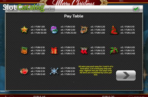 Скрин7. Merry Christmas (Concept Gaming) слот