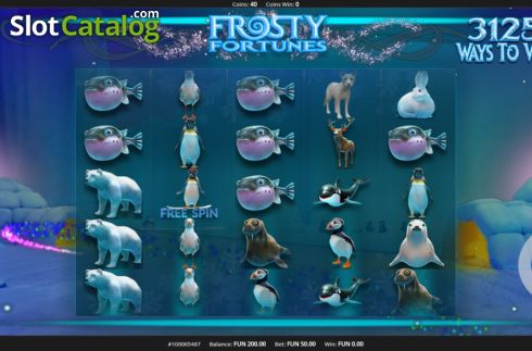 Скрин2. Frosty Fortunes слот
