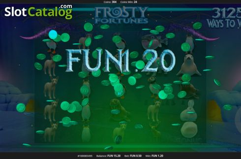 Скрин3. Frosty Fortunes слот
