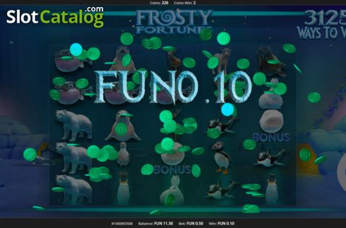 Скрин5. Frosty Fortunes слот