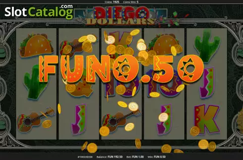 Скрин4. Diego Dollars слот