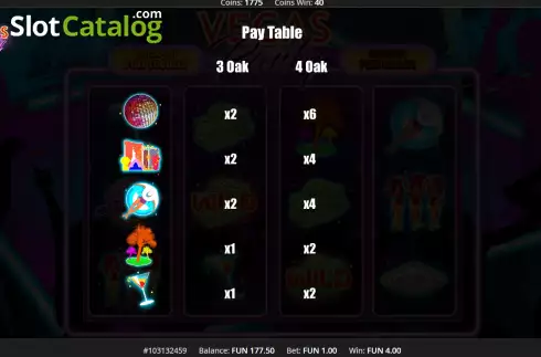 Скрин6. Vegas Party (Concept Gaming) слот
