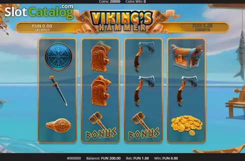 Скрин2. Viking's Hammer слот