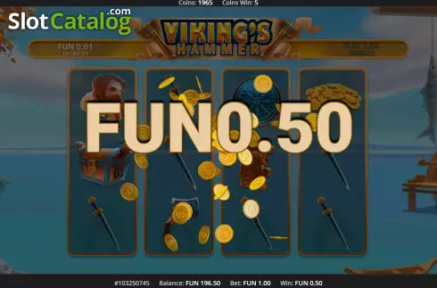Скрин3. Viking's Hammer слот