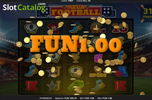 Скрин5. Mega Football слот