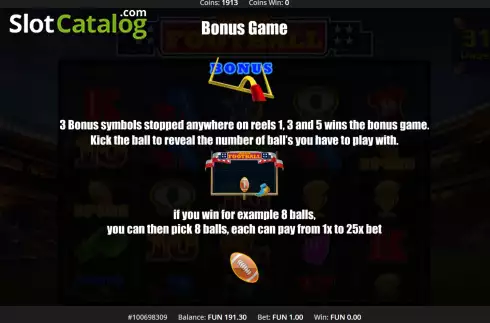 Скрин9. Mega Football слот