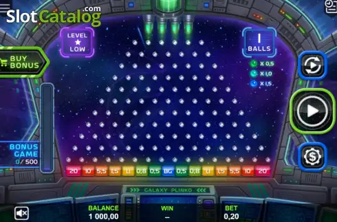 Скрин2. Galaxy Plinko (Connective Games) слот
