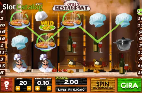 Скрин2. Tony’s Restaurant слот