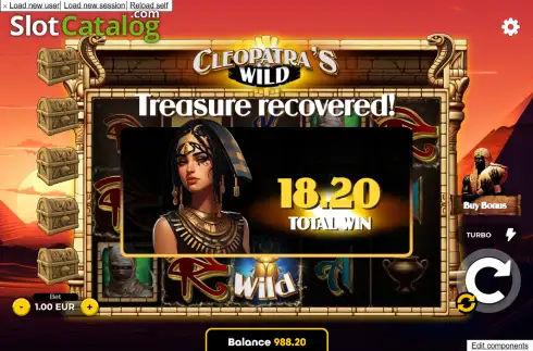 Скрин3. Cleopatra's Wild слот