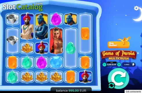 Скрин2. Gems of Persia - Multicrush слот