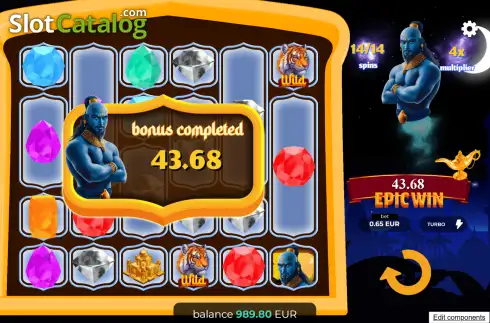 Скрин3. Gems of Persia - Multicrush слот