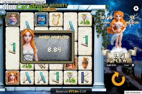 Скрин3. Olympus Divinity - Multicrush слот