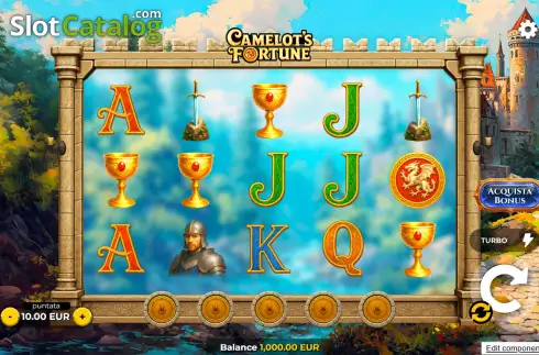 Скрин2. Camelot's Fortune слот