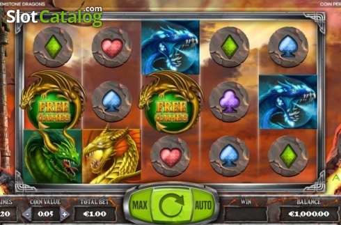 Скрин3. Gemstone Dragons слот