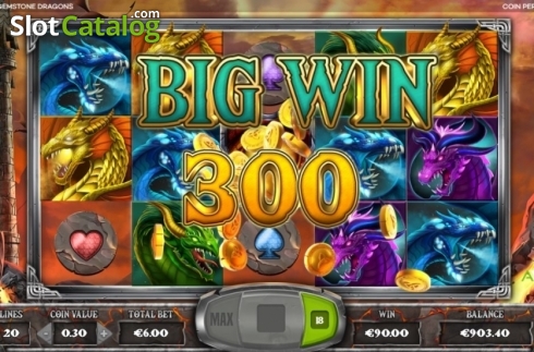 Скрин6. Gemstone Dragons слот