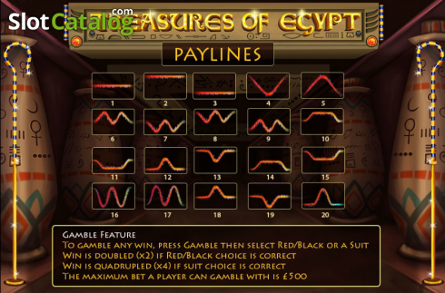 Скрин5. Treasures of Egypt (Cozy) слот