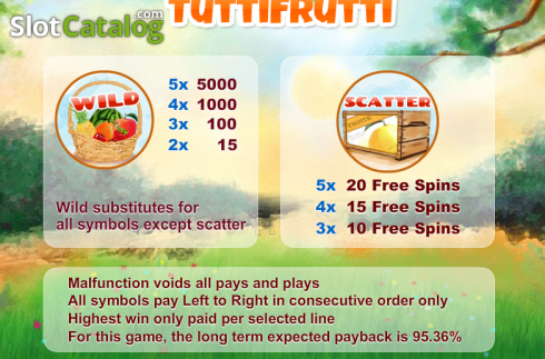 Скрин2. Tutti Frutti (Cozy) слот