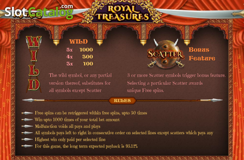 Скрин2. Royal Treasures (Cozy) слот